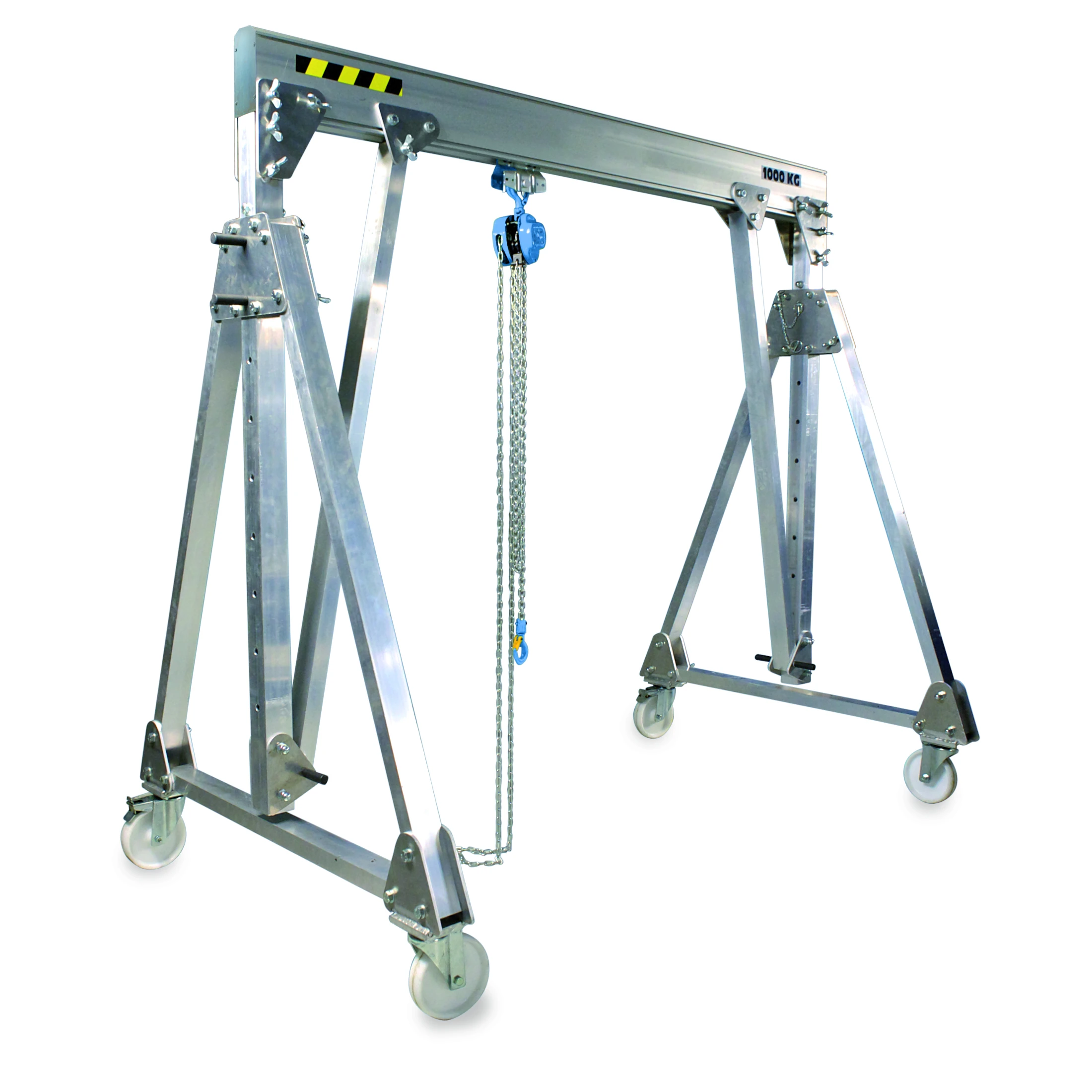Składana aluminiowa suwnica bramowa (APPD) 250–2000 kg