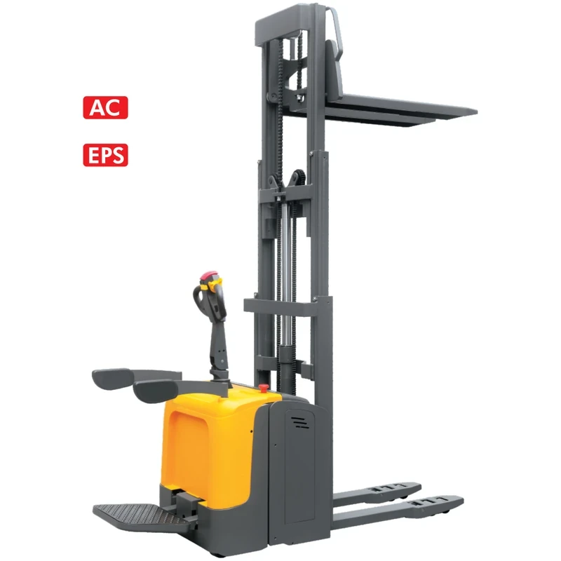 Dwupoziomowy elektryczny wózek paletowy z podestem (EVP20-IP) 2000 kg, 1600–2500 mm