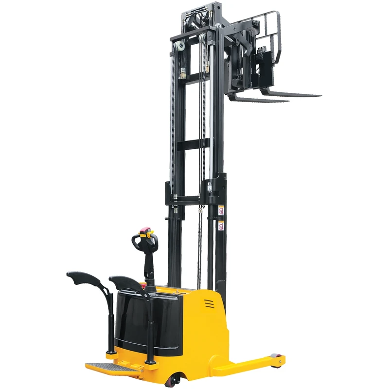 Elektryczny wózek wysokiego składowania (reach truck) z platformą operatora i sterowaniem zaworami elektromagnetycznymi (EVV15DDS/EVV20DDS-P), 1500–2000 kg, 2000–6000 mm
