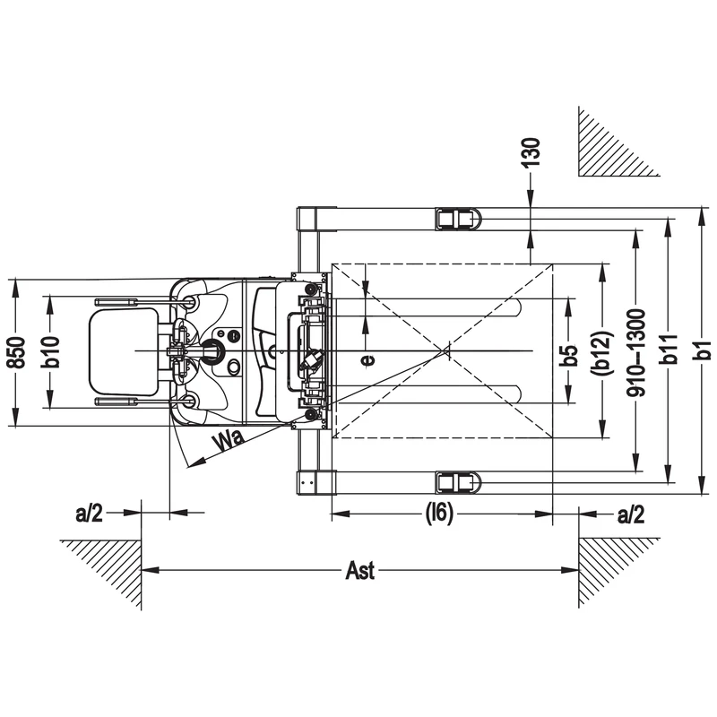 Elektryczny wózek podnośnikowy EVV10PV-P/EVV12PV-P/EVV15PV-P z silnikiem AC