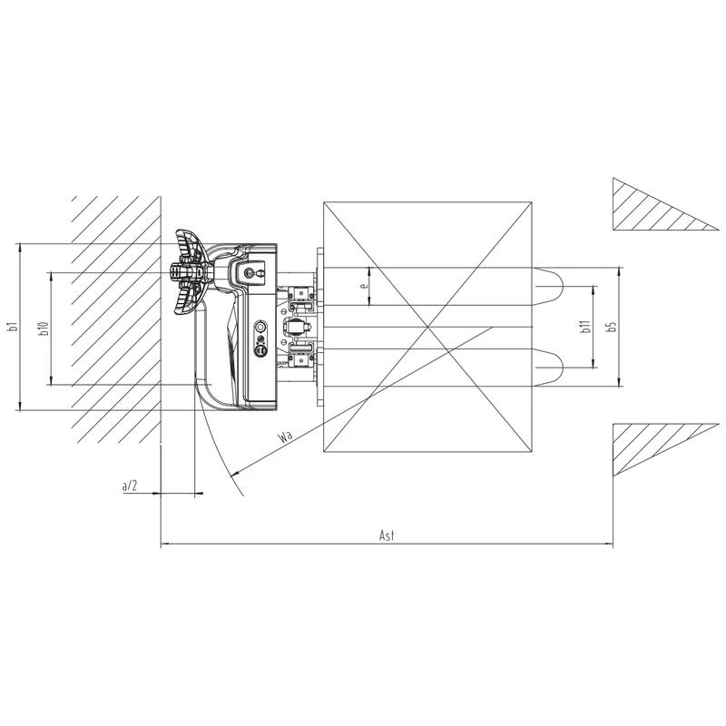 Elektryczny wózek podnośnikowy ESV10-I/ESV12-I, wysokość podnoszenia 1600–1950 mm