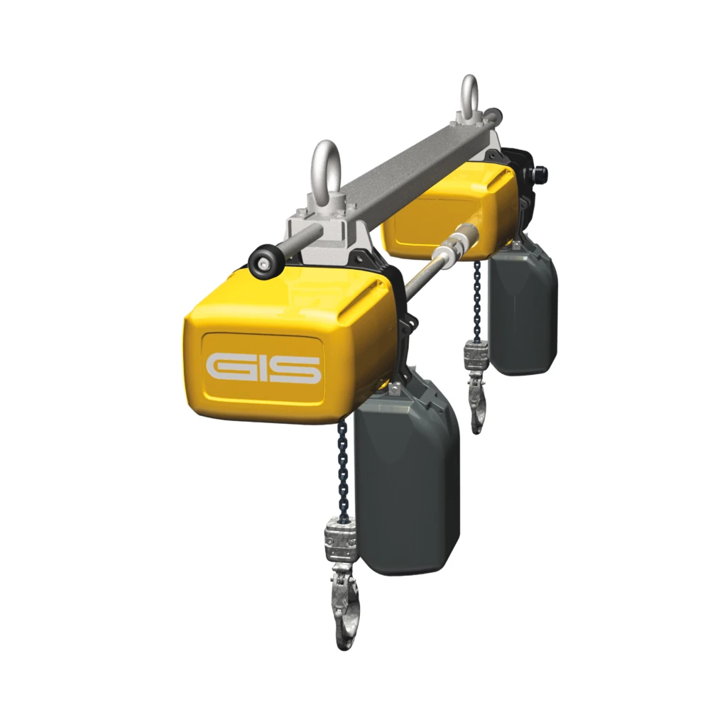 GIS GPS — zsynchronizowane elektryczne wciągniki łańcuchowe do długich ładunków, 500–5000 kg