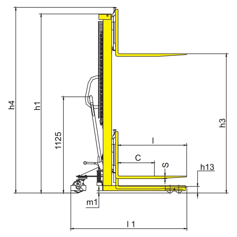 Ręczny hydrauliczny wózek podnośnikowy RVV-PV do obsługi palet