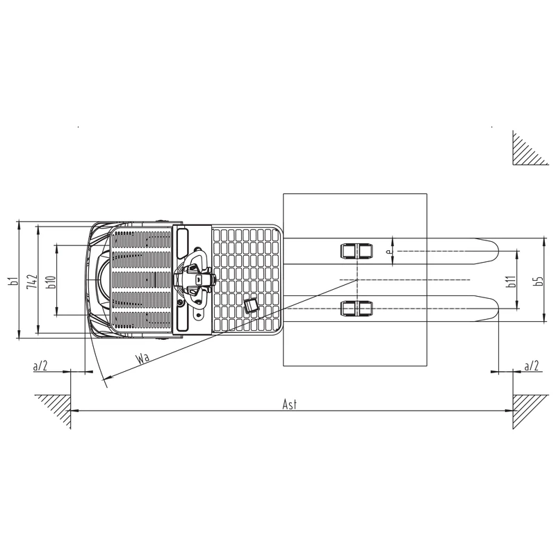 Elektryczny wózek do kompletacji NKV10/NKV12 1000–1200 kg – widok 5
