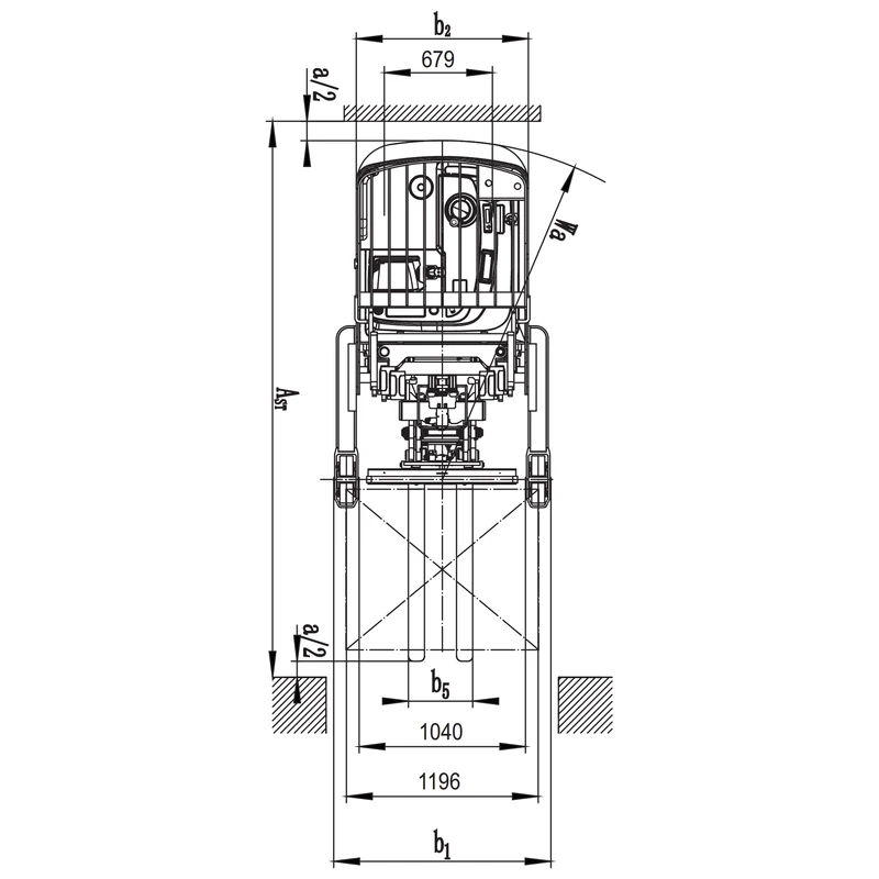 Elektryczny reach truck REV20DDS o udźwigu 2000 kg – widok 4