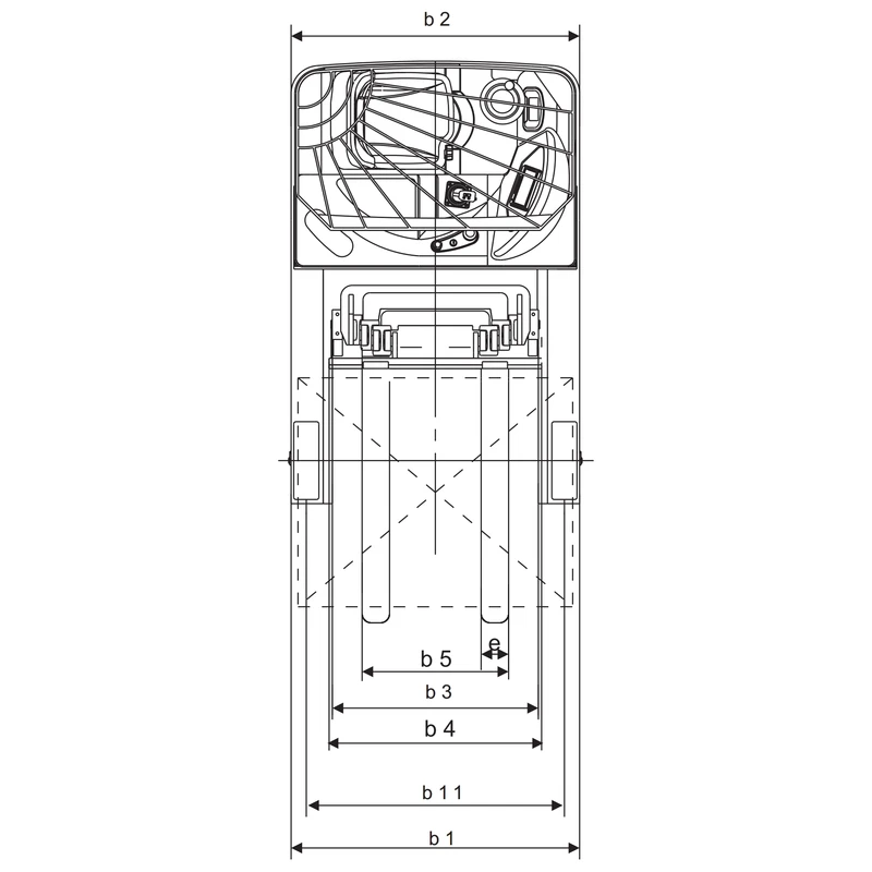 Elektryczny reach truck REV15 z masztem – zdjęcie 4
