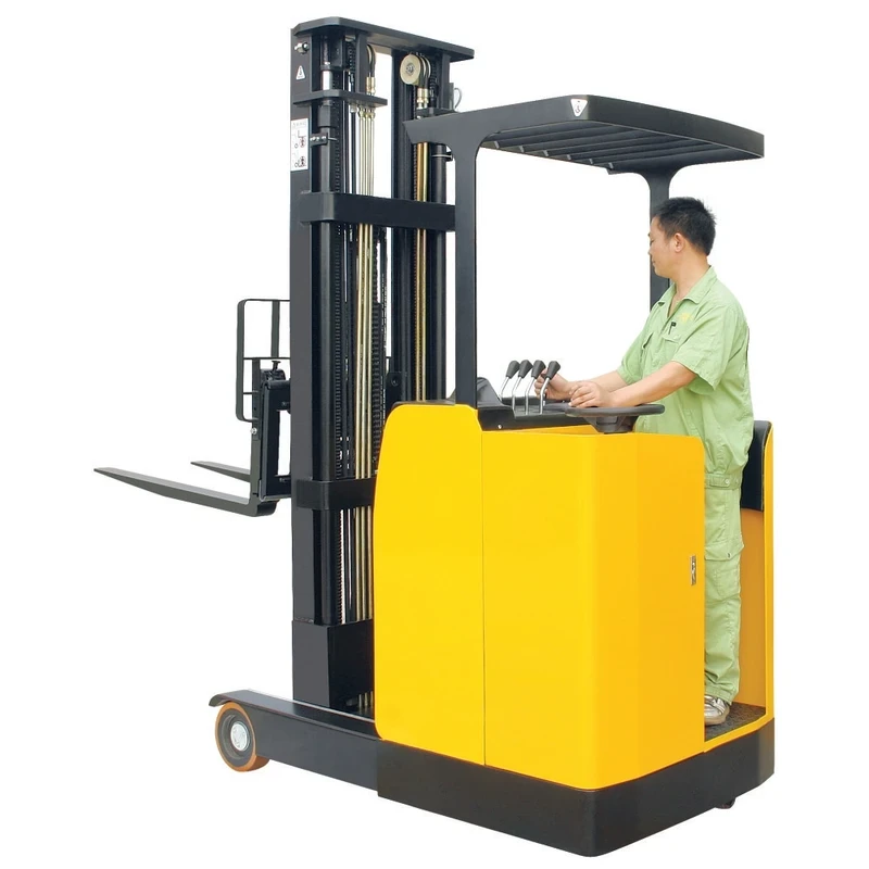 Wózek wysokiego składowania (reach truck) z przeciwwagą, z operatorem stojącym (REV15ST), 1500 kg, 3000–6200 mm