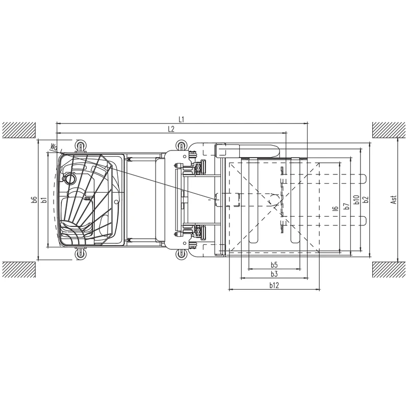 Magazynowy wózek widłowy VNA REV15BP 1500 kg